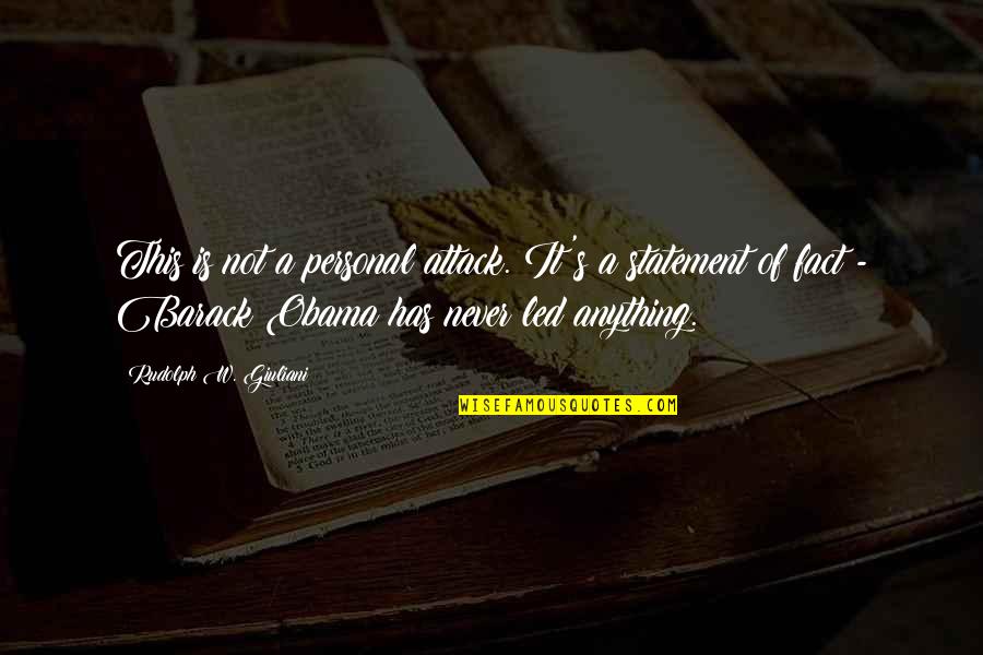 Charnell Quotes By Rudolph W. Giuliani: This is not a personal attack. It's a Charnell Quotes By Rudolph W. Giuliani: This is not a personal attack. It's a