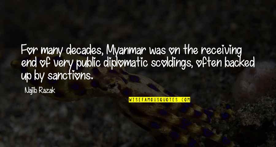 Chars Lexington Quotes By Najib Razak: For many decades, Myanmar was on the receiving