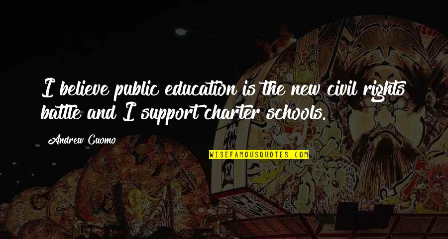 Charter Quotes By Andrew Cuomo: I believe public education is the new civil