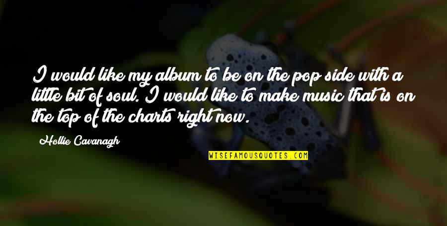 Charts Quotes By Hollie Cavanagh: I would like my album to be on