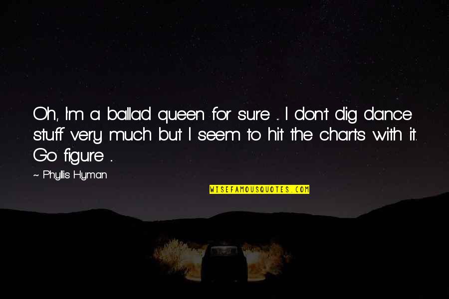 Charts Quotes By Phyllis Hyman: Oh, I'm a ballad queen for sure ...