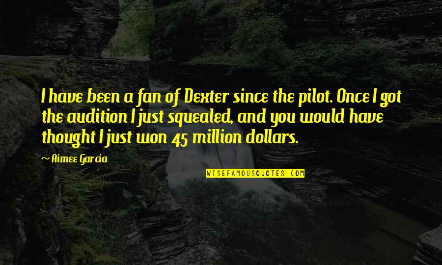 Chartwells Quotes By Aimee Garcia: I have been a fan of Dexter since Chartwells Quotes By Aimee Garcia: I have been a fan of Dexter since