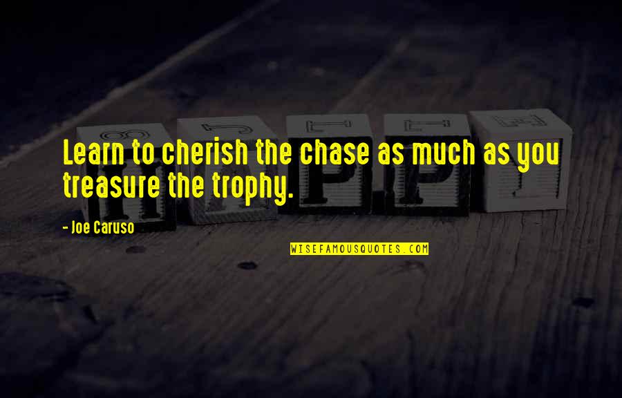 Chase Happiness Quotes By Joe Caruso: Learn to cherish the chase as much as