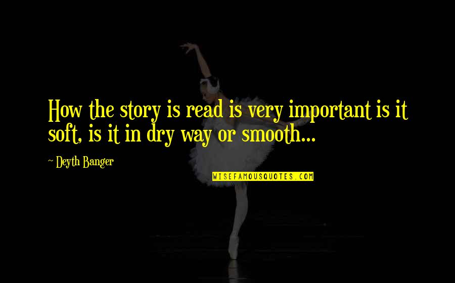 Chasing The Sunset Quote Quotes By Deyth Banger: How the story is read is very important