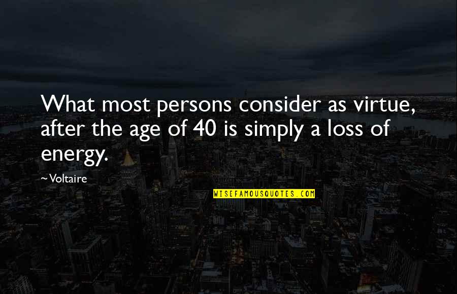 Chatenoud Andre Quotes By Voltaire: What most persons consider as virtue, after the