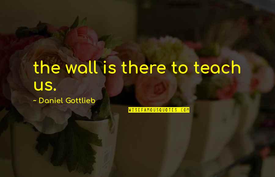 Chatted On The Web Quotes By Daniel Gottlieb: the wall is there to teach us. Chatted On The Web Quotes By Daniel Gottlieb: the wall is there to teach us.
