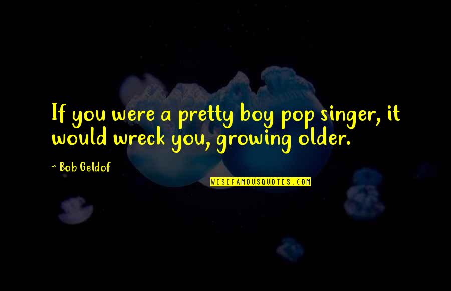 Chauffeurs Cap Quotes By Bob Geldof: If you were a pretty boy pop singer,