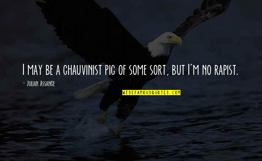 Chauvinist Quotes By Julian Assange: I may be a chauvinist pig of some Chauvinist Quotes By Julian Assange: I may be a chauvinist pig of some