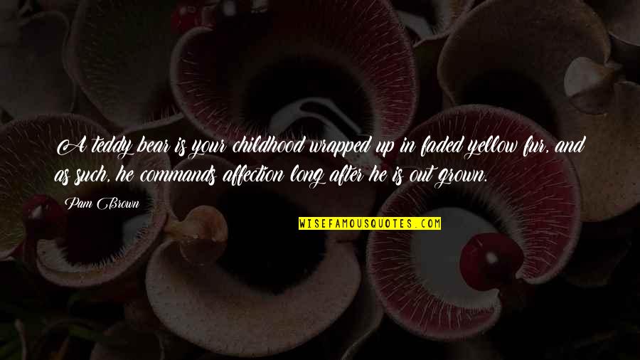 Che Guevara Most Famous Quotes By Pam Brown: A teddy bear is your childhood wrapped up