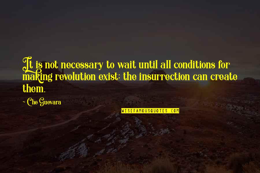 Che Quotes By Che Guevara: It is not necessary to wait until all