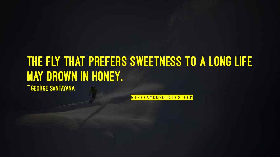 Cheap Pete Quotes By George Santayana: The fly that prefers sweetness to a long