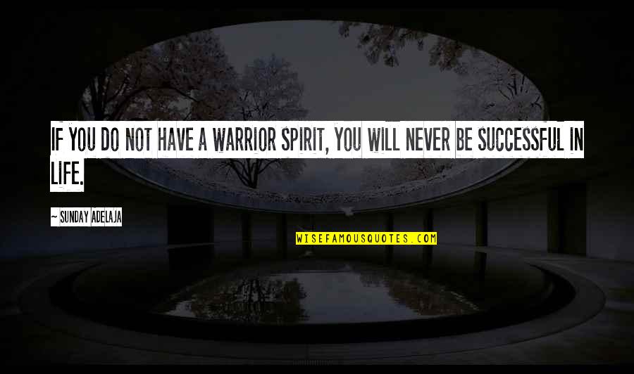 Cheap Thinking Quotes By Sunday Adelaja: If you do not have a warrior spirit,