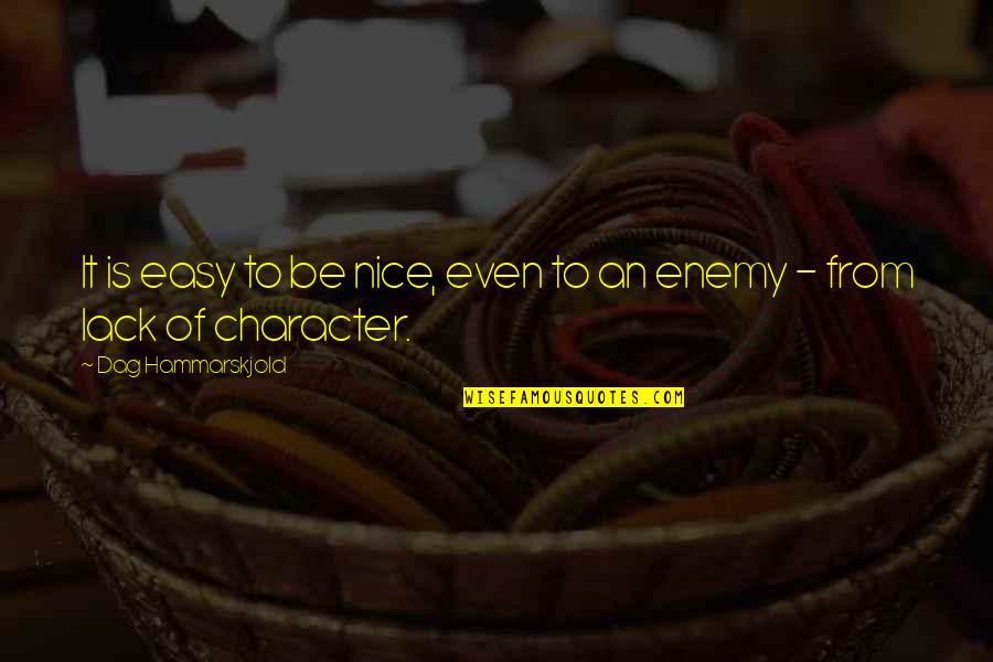 Cheaper By The Dozen Kate Quotes By Dag Hammarskjold: It is easy to be nice, even to Cheaper By The Dozen Kate Quotes By Dag Hammarskjold: It is easy to be nice, even to