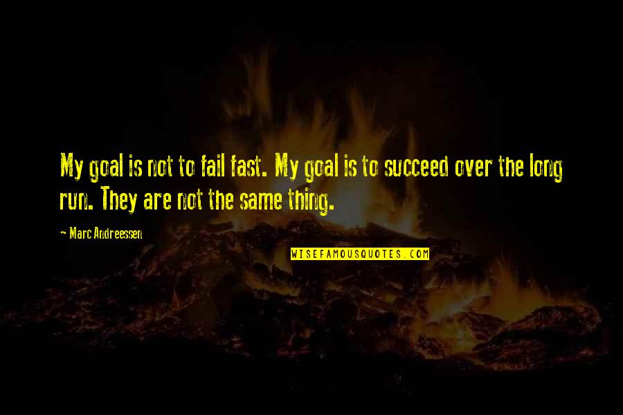 Chehalis Wa Quotes By Marc Andreessen: My goal is not to fail fast. My