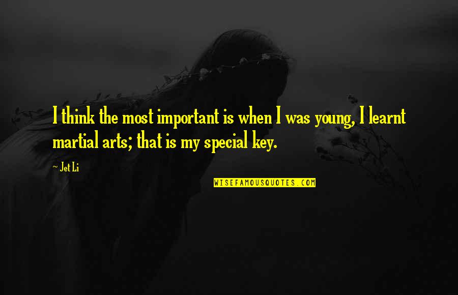 Chelengk Quotes By Jet Li: I think the most important is when I Chelengk Quotes By Jet Li: I think the most important is when I
