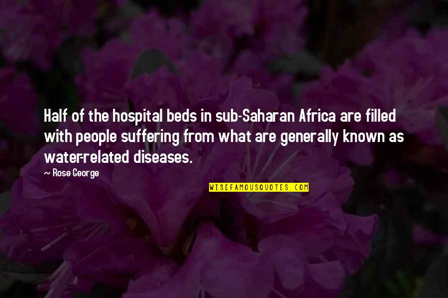 Cheminant Vannes Quotes By Rose George: Half of the hospital beds in sub-Saharan Africa Cheminant Vannes Quotes By Rose George: Half of the hospital beds in sub-Saharan Africa