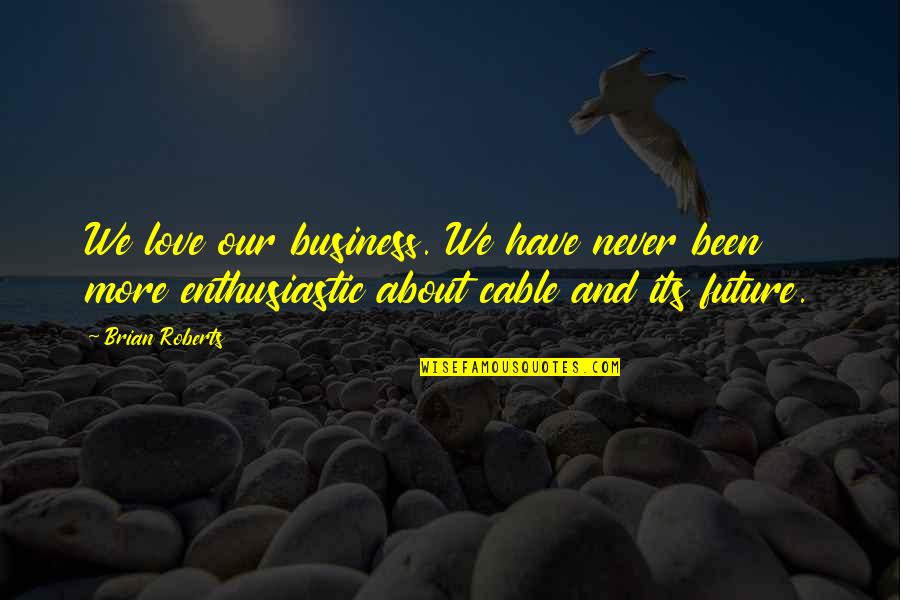 Chemistry Tumblr Quotes By Brian Roberts: We love our business. We have never been
