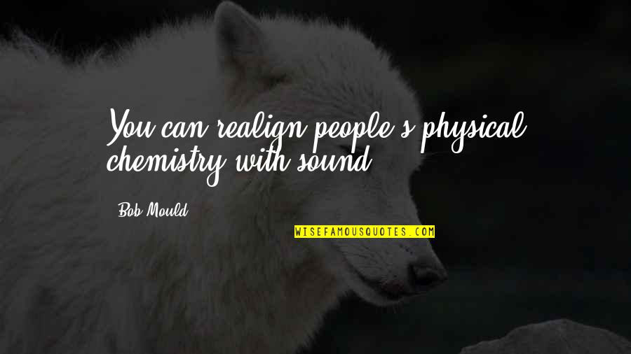 Chemistry's Quotes By Bob Mould: You can realign people's physical chemistry with sound.