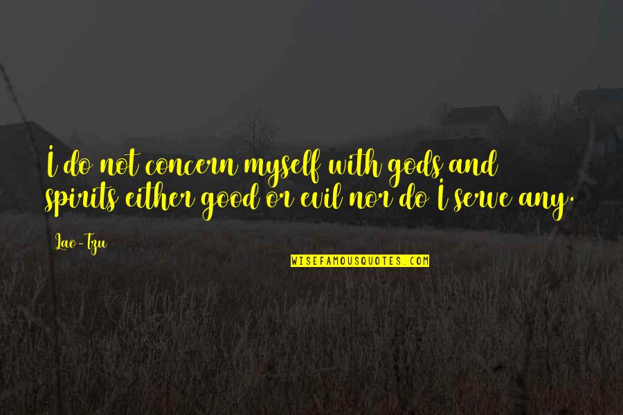 Chemosh Quotes By Lao-Tzu: I do not concern myself with gods and