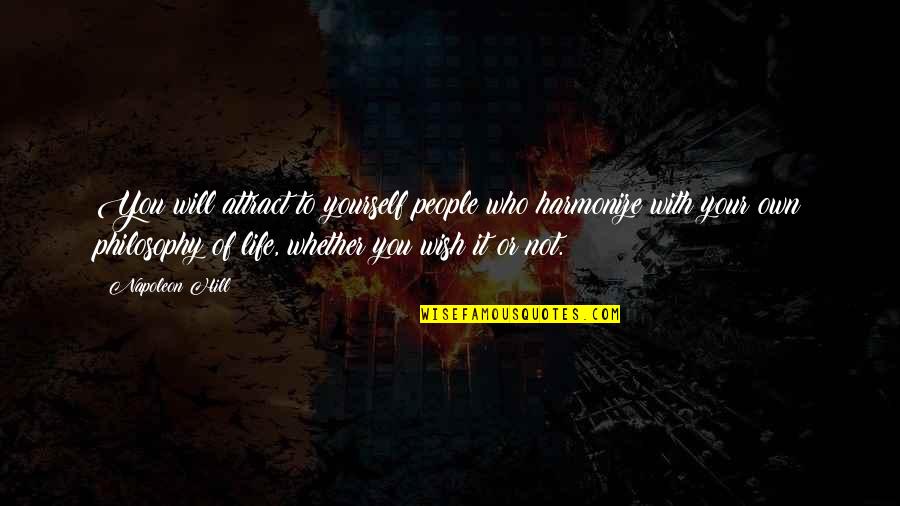Chen And Clouse Ninjago Good Bad News Quotes By Napoleon Hill: You will attract to yourself people who harmonize Chen And Clouse Ninjago Good Bad News Quotes By Napoleon Hill: You will attract to yourself people who harmonize