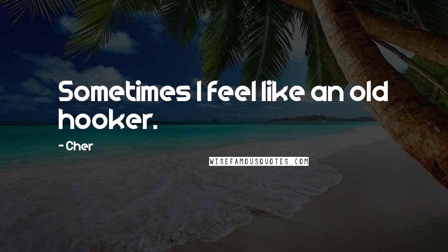 Cher quotes: Sometimes I feel like an old hooker.