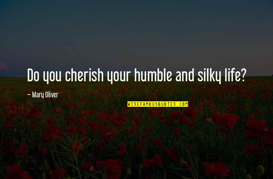 Cherish Life Quotes By Mary Oliver: Do you cherish your humble and silky life?