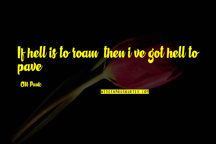 Chermayeff Geismar Quotes By CM Punk: If hell is to roam, then i've got