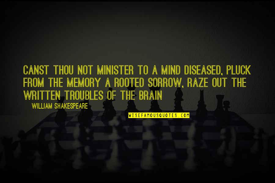 Chernenkos Successor Quotes By William Shakespeare: Canst thou not minister to a mind diseased, Chernenkos Successor Quotes By William Shakespeare: Canst thou not minister to a mind diseased,