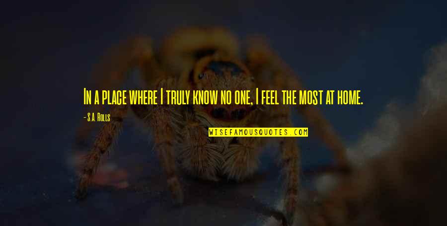 Chernykh Mariya Quotes By S.A. Rolls: In a place where I truly know no