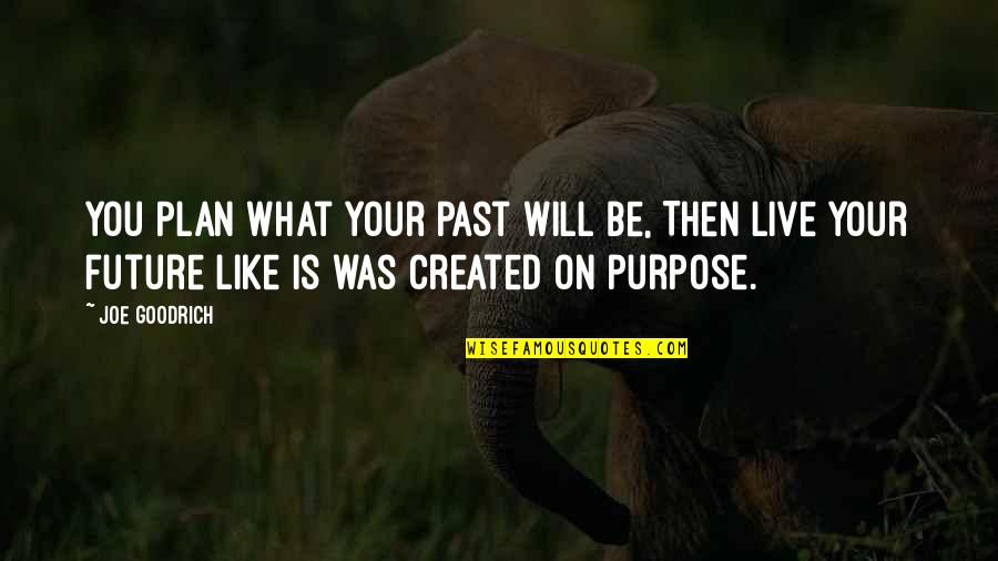 Cherrier Tograc Quotes By Joe Goodrich: You Plan what your past will be, Then Cherrier Tograc Quotes By Joe Goodrich: You Plan what your past will be, Then