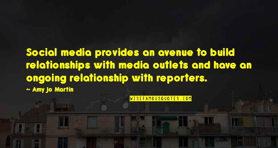 Cherrill Print Quotes By Amy Jo Martin: Social media provides an avenue to build relationships Cherrill Print Quotes By Amy Jo Martin: Social media provides an avenue to build relationships