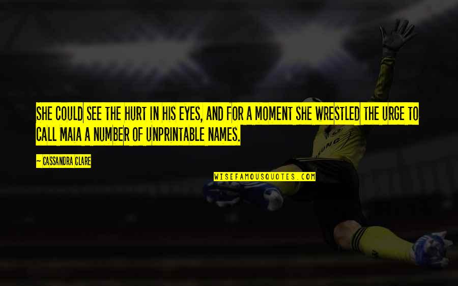 Chess And Business Quotes By Cassandra Clare: She could see the hurt in his eyes,