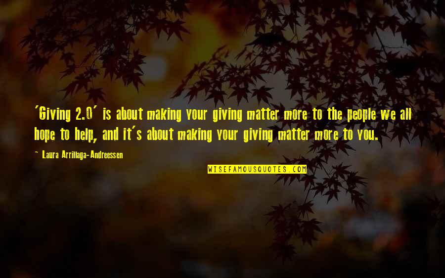 Chevital Quickmelt Quotes By Laura Arrillaga-Andreessen: 'Giving 2.0' is about making your giving matter Chevital Quickmelt Quotes By Laura Arrillaga-Andreessen: 'Giving 2.0' is about making your giving matter