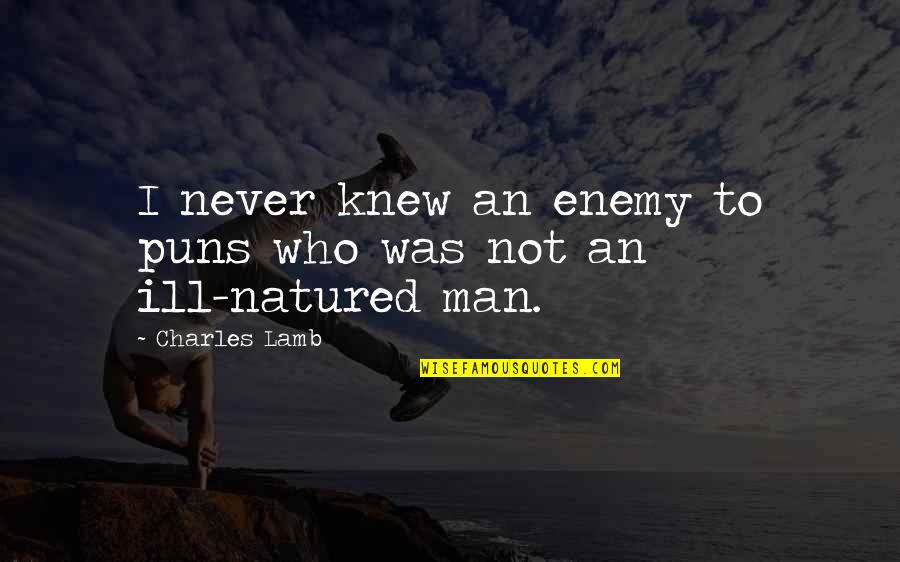 Chewed Bubble Quotes By Charles Lamb: I never knew an enemy to puns who