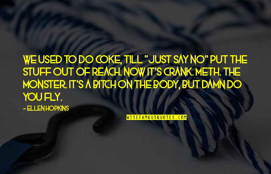 Chiavi Antiche Quotes By Ellen Hopkins: We used to do coke, till "Just Say Chiavi Antiche Quotes By Ellen Hopkins: We used to do coke, till "Just Say