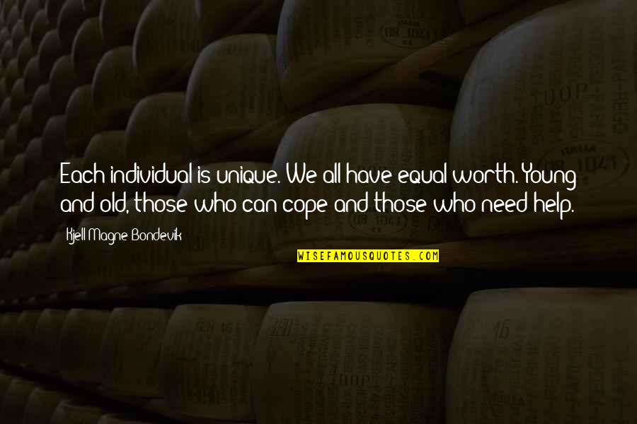 Chicago Cubs Brick Paver Quotes By Kjell Magne Bondevik: Each individual is unique. We all have equal Chicago Cubs Brick Paver Quotes By Kjell Magne Bondevik: Each individual is unique. We all have equal