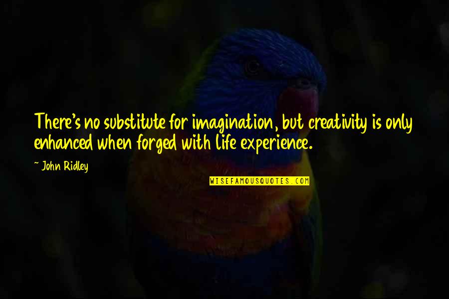 Chicha Amatayakul Quotes By John Ridley: There's no substitute for imagination, but creativity is Chicha Amatayakul Quotes By John Ridley: There's no substitute for imagination, but creativity is