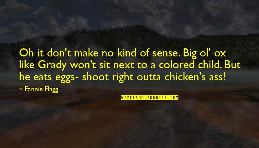 Chicken Eggs Quotes By Fannie Flagg: Oh it don't make no kind of sense.