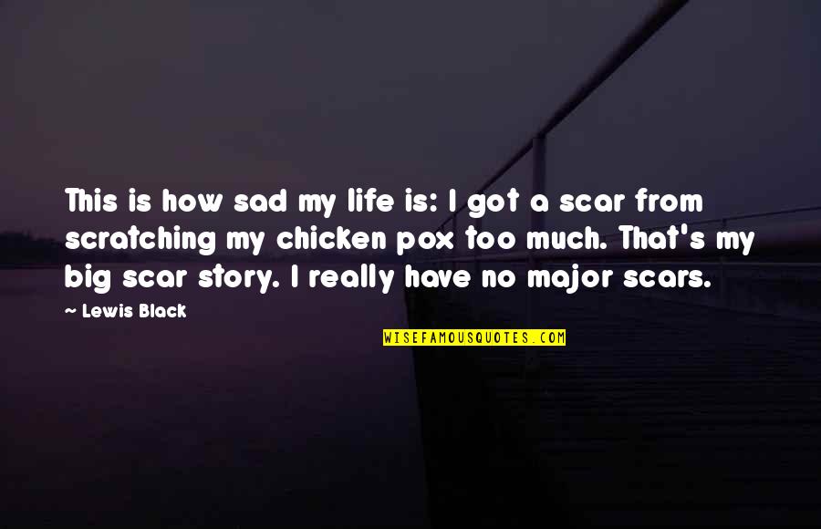 Chicken Pox Quotes By Lewis Black: This is how sad my life is: I