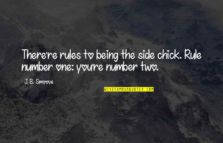 Chick'll Quotes By J. B. Smoove: There're rules to being the side chick. Rule