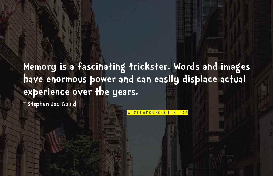Chicmarket Quotes By Stephen Jay Gould: Memory is a fascinating trickster. Words and images