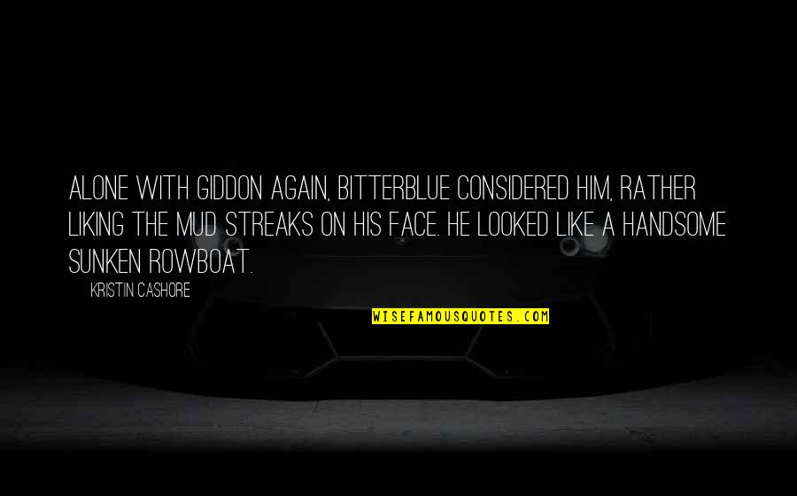 Chicoine Concrete Quotes By Kristin Cashore: Alone with Giddon again, Bitterblue considered him, rather Chicoine Concrete Quotes By Kristin Cashore: Alone with Giddon again, Bitterblue considered him, rather