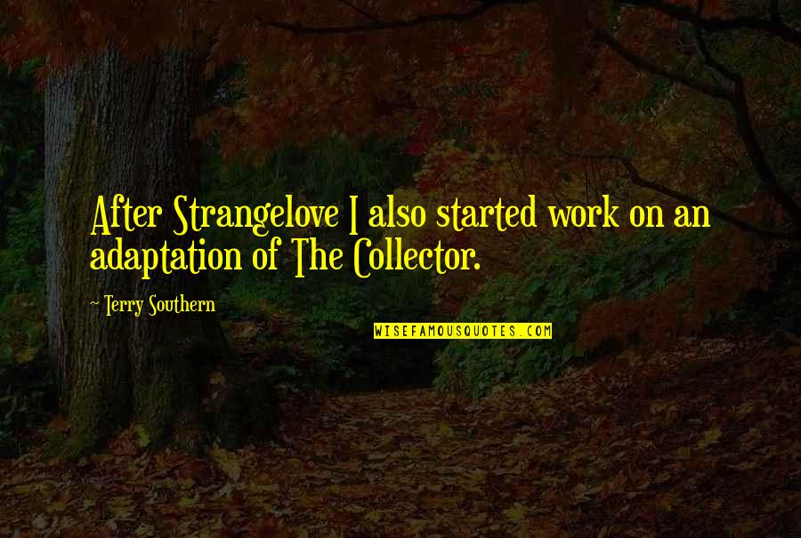 Chieftaincy Icons Quotes By Terry Southern: After Strangelove I also started work on an
