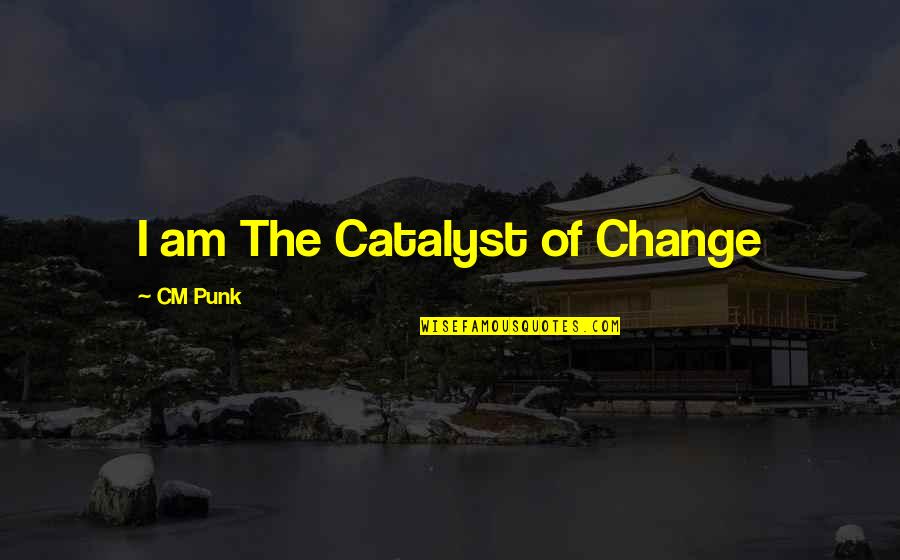 Child Labor During The Progressive Era Quotes By CM Punk: I am The Catalyst of Change