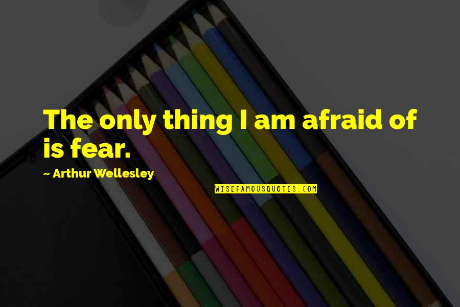 Child Labour Day Quotes By Arthur Wellesley: The only thing I am afraid of is