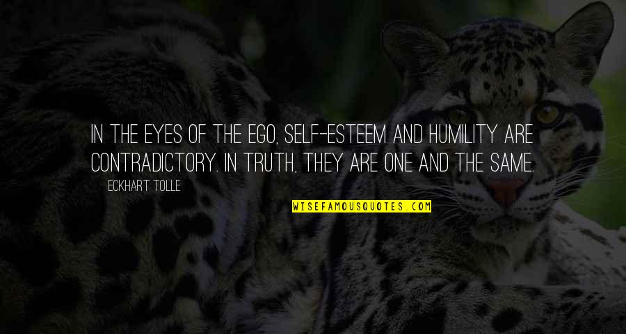 Child Soldiering Quotes By Eckhart Tolle: In the eyes of the ego, self-esteem and