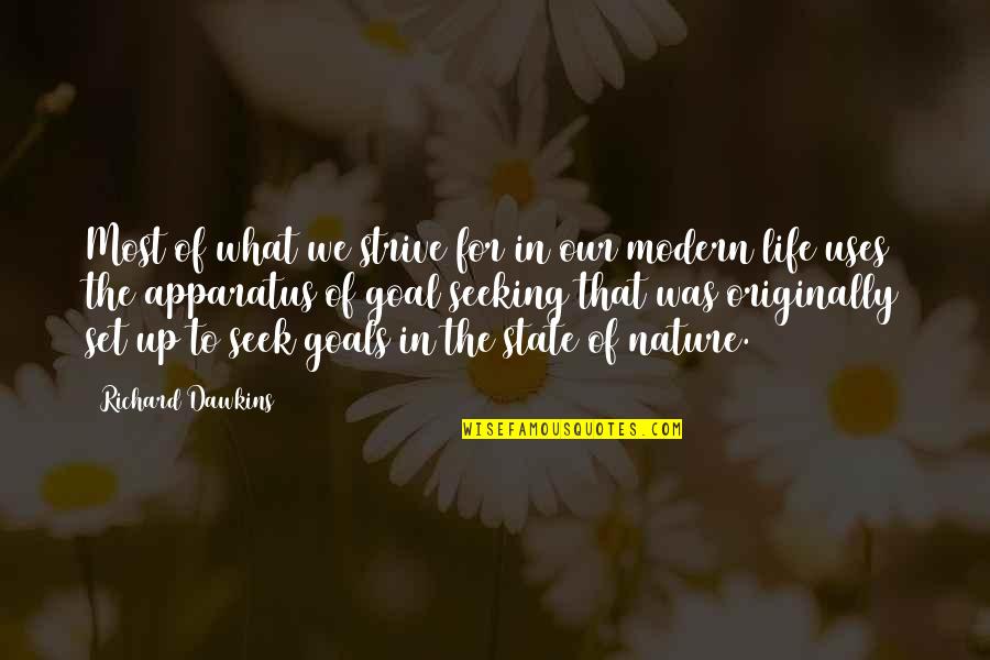 Child Talent Quotes By Richard Dawkins: Most of what we strive for in our Child Talent Quotes By Richard Dawkins: Most of what we strive for in our