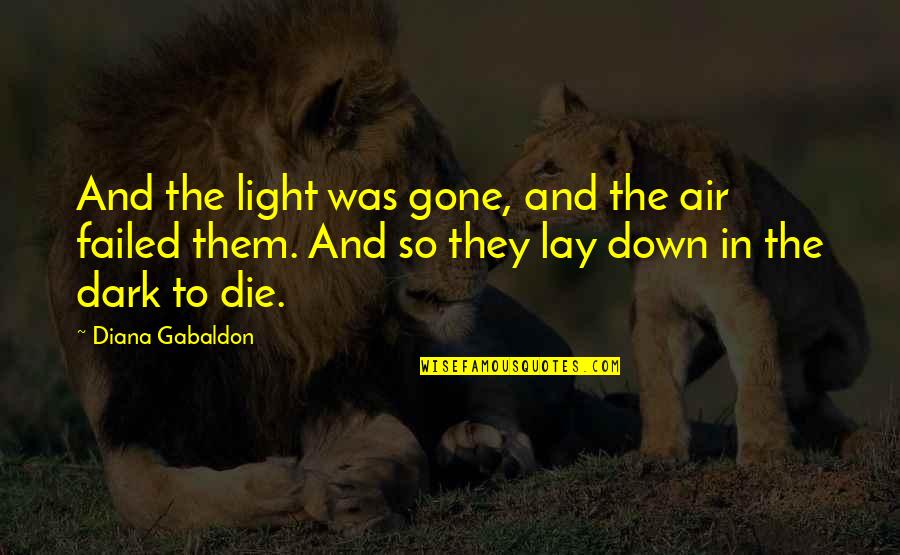 Childcare Quotes By Diana Gabaldon: And the light was gone, and the air