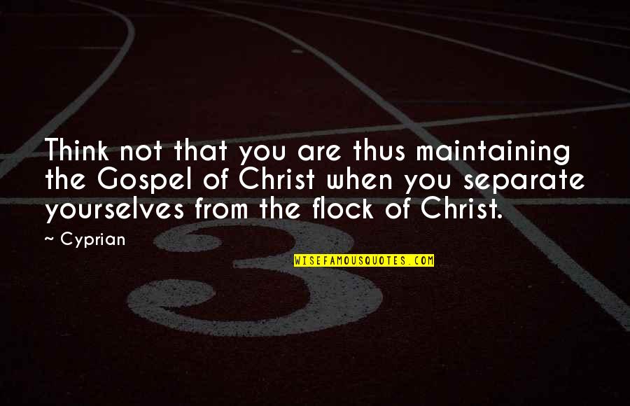 Childers In Quotes By Cyprian: Think not that you are thus maintaining the