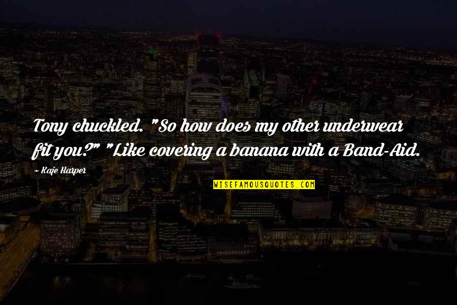 Children Growing Up And Leaving Home Quotes By Kaje Harper: Tony chuckled. "So how does my other underwear